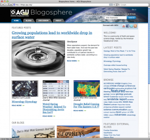 AGU Blogosphere