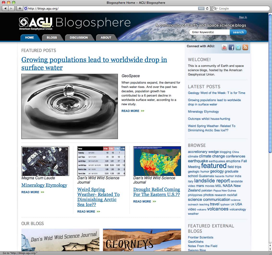 AGU Blogosphere